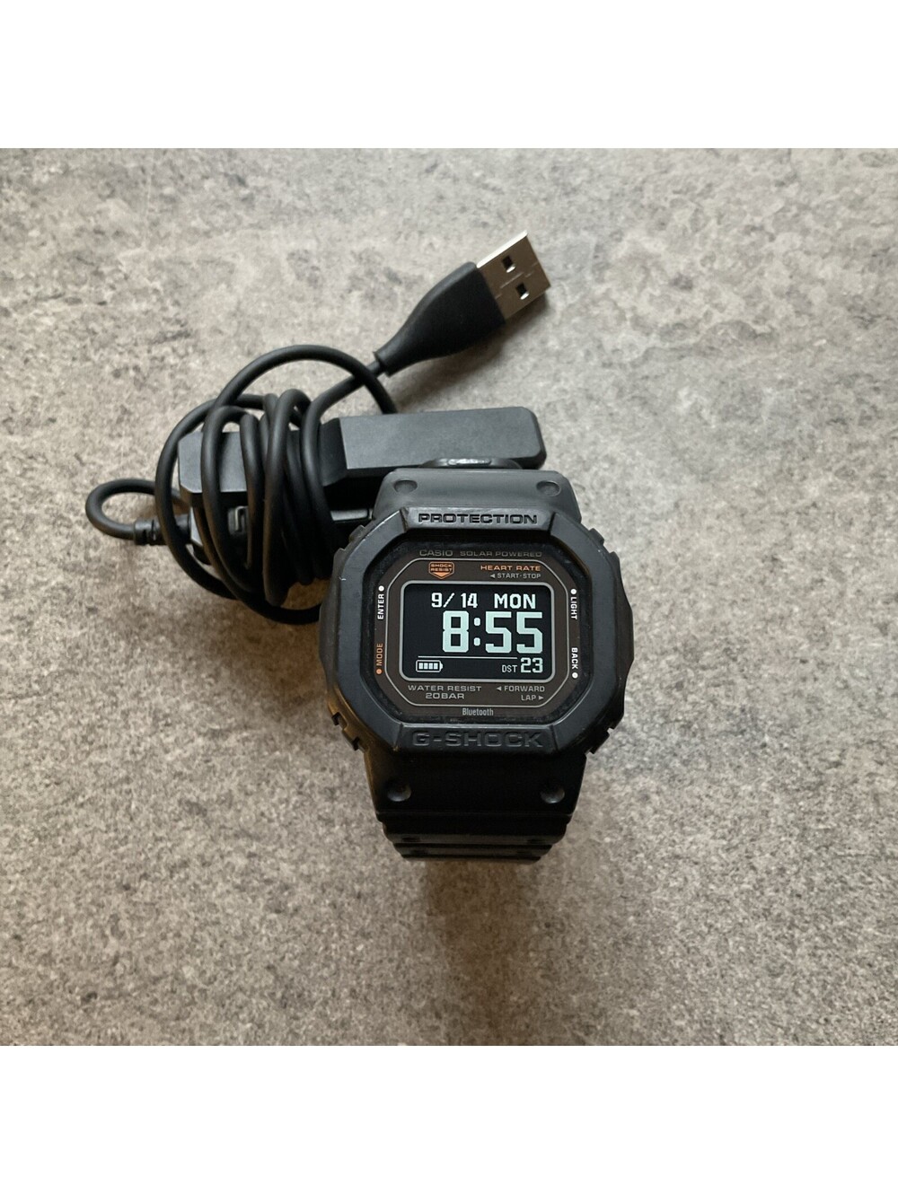 Casio G-Shock DW-H5600-1JR G-SQUAD Heart Rate Monitor Solar Bluetooth Watch B-N